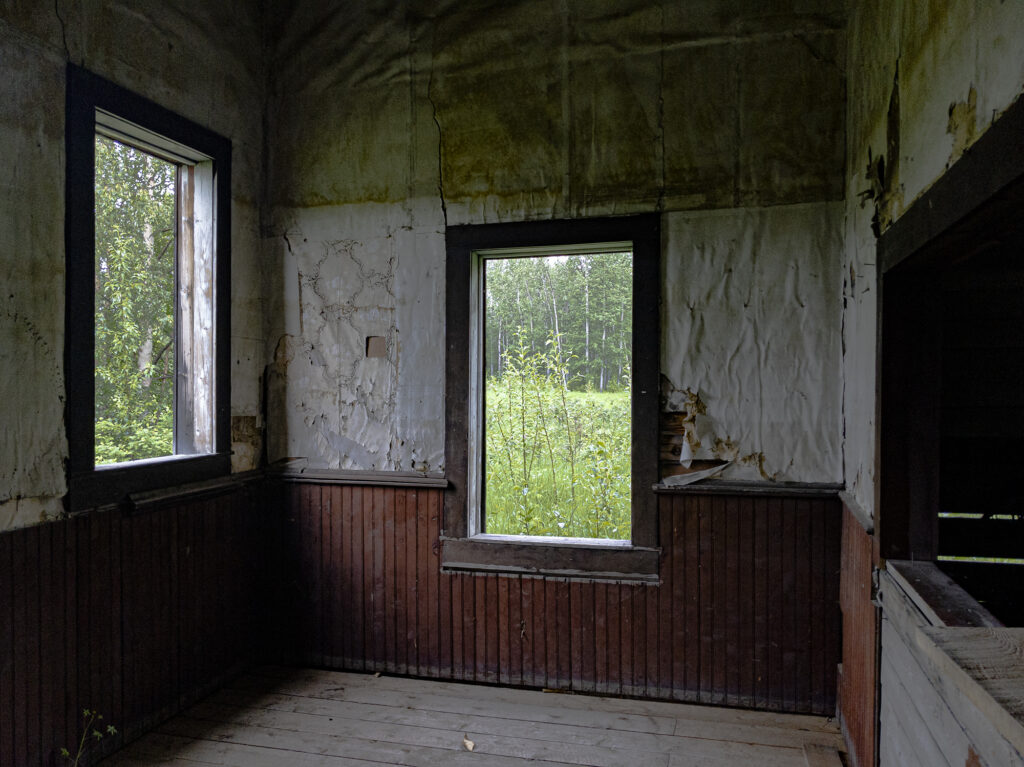A room in the AC Co. store and warehouse in the Forty Mile townsite in Yukon, pictured on June 21, 2020. (Steve Silva)